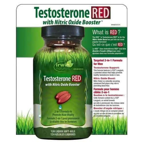 تست بوستر تستوسترون رد اروین نچرالز 120 عدد Irwin Naturals Testosterone RED