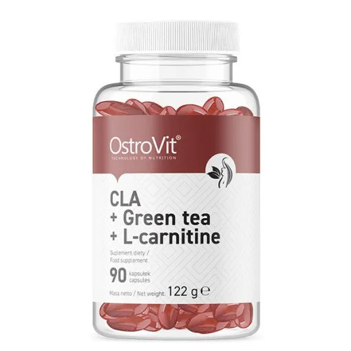 سی ال ای، چای سبز و کارنیتین استرویت 90 عددی OstroVit CLA + Green Tea + L-carnitine