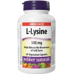 کپسول ال-لیزین وبر نچرالز 500 میلی گرم 60 عدد