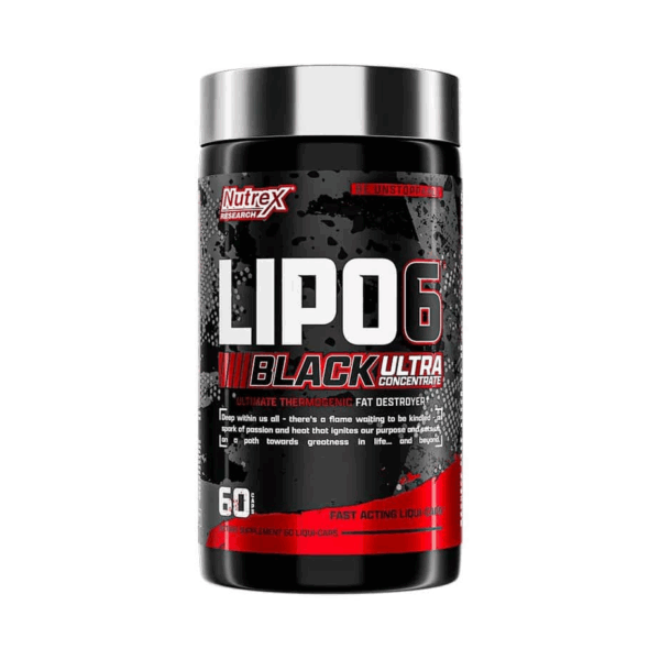 چربی سوز لیپوسیکس 6 بلک ناترکس 60 عددی Nutrex Lipo-6 Black