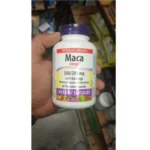 ماکا وبر نچرالز همراه با جینسینگ WEBBER NATURALS MACA 500/200MGتعداد150عددی