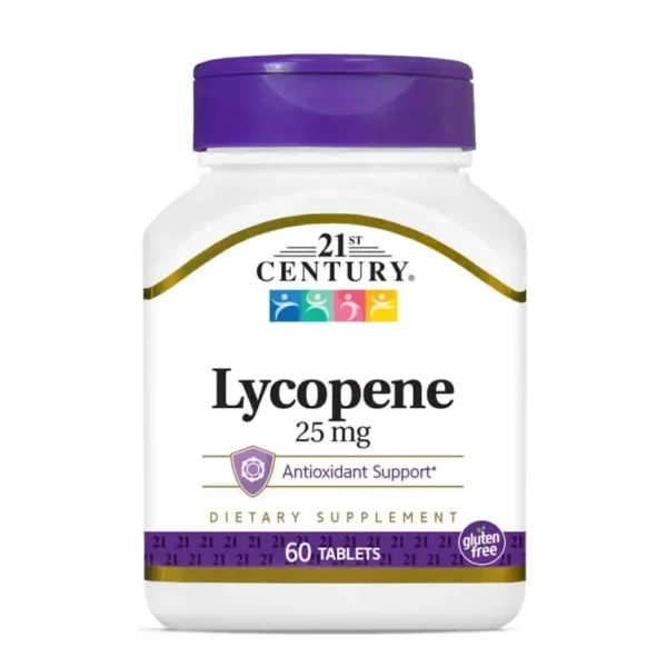 لیکوپن سنتری خارجی اورجینال 25 میلی گرم 60 عدد 21st Century Lycopene