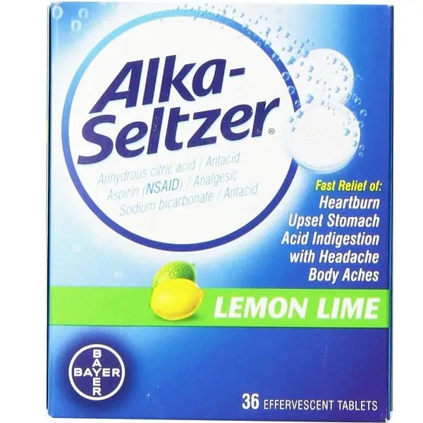 قرص جوشان آلکا سلتزر لمون لایم 36 عدد