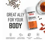 جذب ۱۸۵ برابر بیشتر کورکومین فرمولاسیون حاوی کورکومین + بیوپرین + ویتامین D تقویت سیستم ایمنی بدن آنتی‌اکسیدان قوی و ضد رادیکال‌های آزاد کمک به سم‌زدایی طبیعی بدن کاهش التهاب و حمایت از سلامت مفاصل بهبود سلامت استخوان‌ها و عضلات استفاده از مواد اولیه استاندارد و خالص فاقد گلوتن، لاکتوز و نگه‌دارنده افزایش انرژی و بهبود کیفیت زندگی