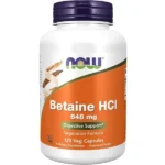 بتائین اچ سی ال ناو 648 میلی گرم 120 عدد NOW Betaine HCl