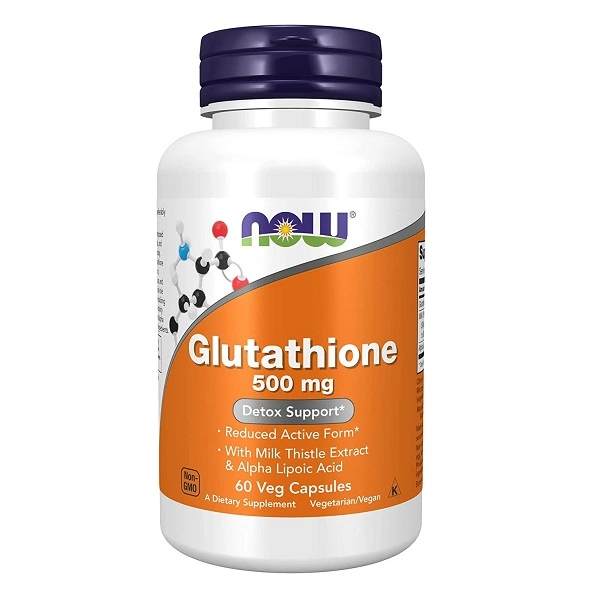گلوتاتیون ناو 500 میلی گرم 60 عدد NOW Glutathione کالای اصل با ضمانت مرجوعی