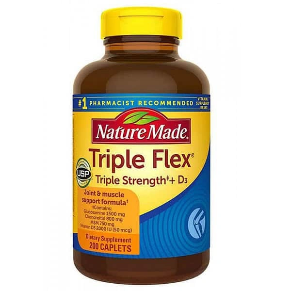 تریپل فلکس نیچرمید 200 عدد Nature Made TripleFlex کالای اصل با ضمانت مرجوعی
